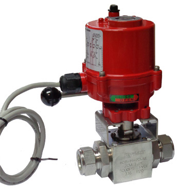 3х ходовые шаровые краны с электроприводом