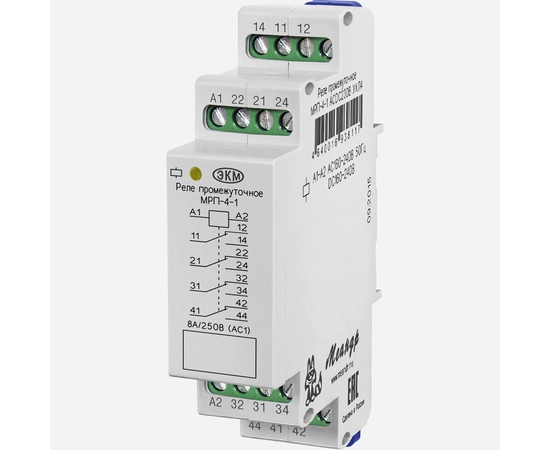 Реле промежуточное МРП-4-1 ACDC230В УХЛ2